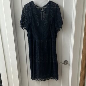 City Chic Blue Lace Dress